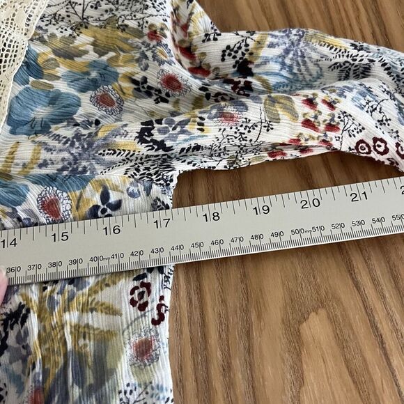 Sundance Womens Top Size XS Floral Lace Cottagecore Gauzy Peasant Flowy - Picture 11 of 15